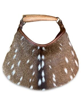 Axis Deer Hobo with Wooden Horn Handle